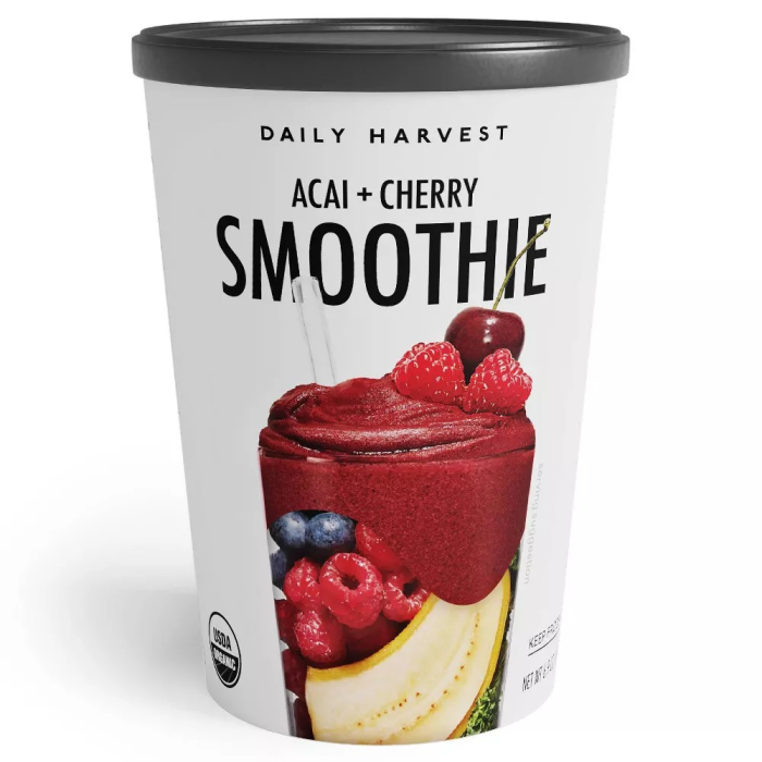 Daily Harvest Acai & Cherry Smoothie - Front view