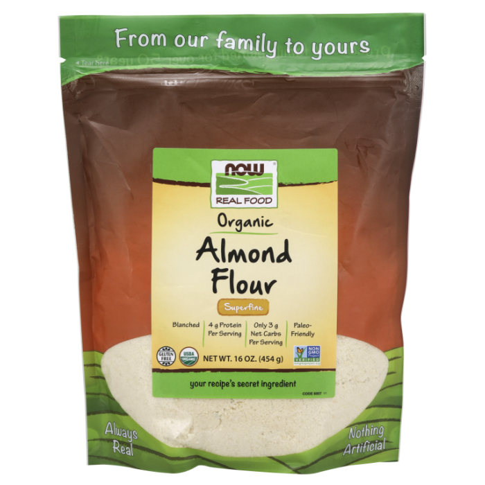 NOW Foods Almond Flour, Organic - 16 oz.