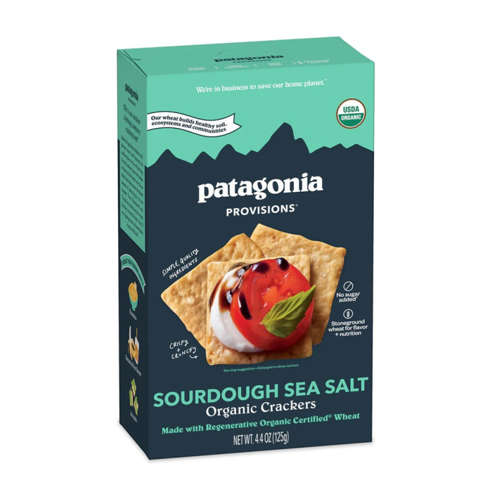 Patagonia Provisions Organic Sourdough Sea Salt Crackers - Front view