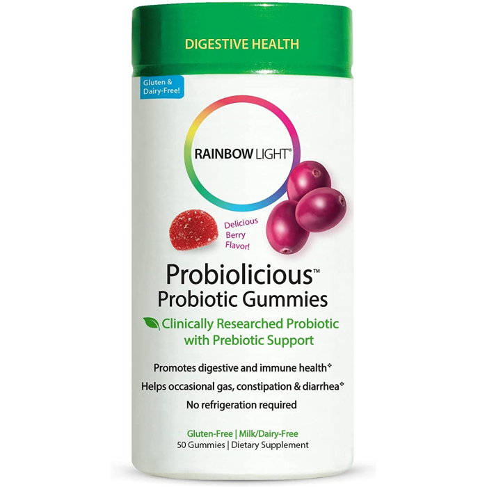 Rainbow Light Probiolicious Probiotic Gummies, 50 Gummies