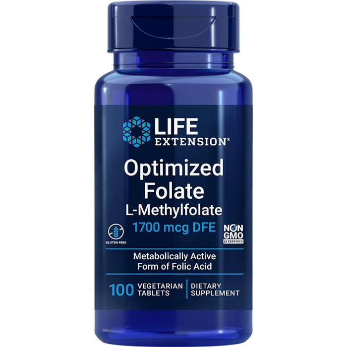 Life Extension Optimized Folate, 100 Tablets