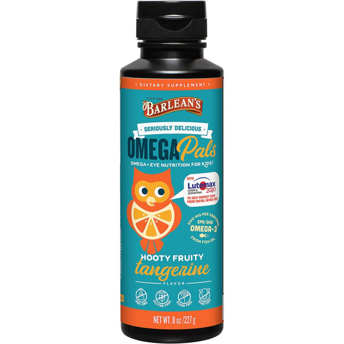 Barlean's Hooty Fruity Tangerine Fish Oil + Eye Nutrition, 8 oz.