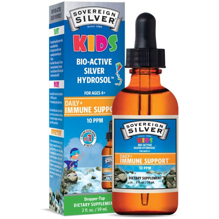 Sovereign Silver Bio-Active Silver Hydrosol Kids Drops 10ppm, 2 oz.