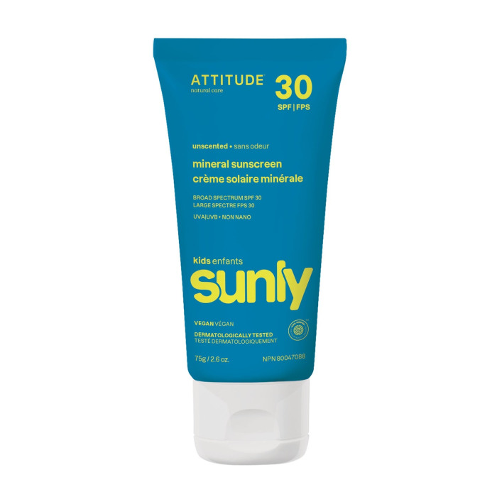 Attitude Mineral Sunscreen SPF 30 for Baby and Kids Unscented - Front view