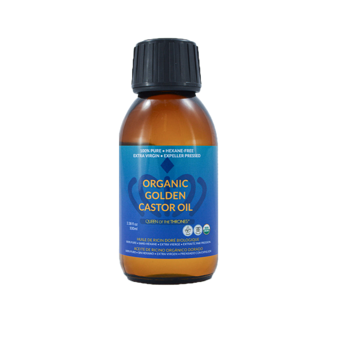 Queen of The Thrones Organic Golden Castor Oil - Front view