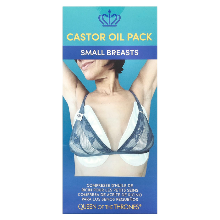 Queen of the Thrones Castor Oil Pack for Small Breasts - Front view