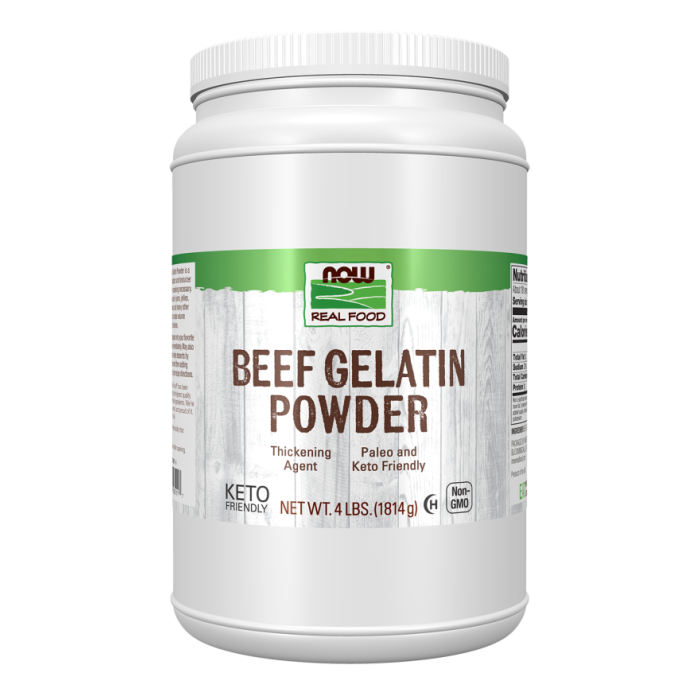 NOW Foods Beef Gelatin Powder - 4 lbs.
