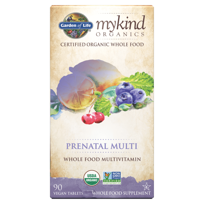 Garden of Life Organics Prenatal Multi, 90 Tablets