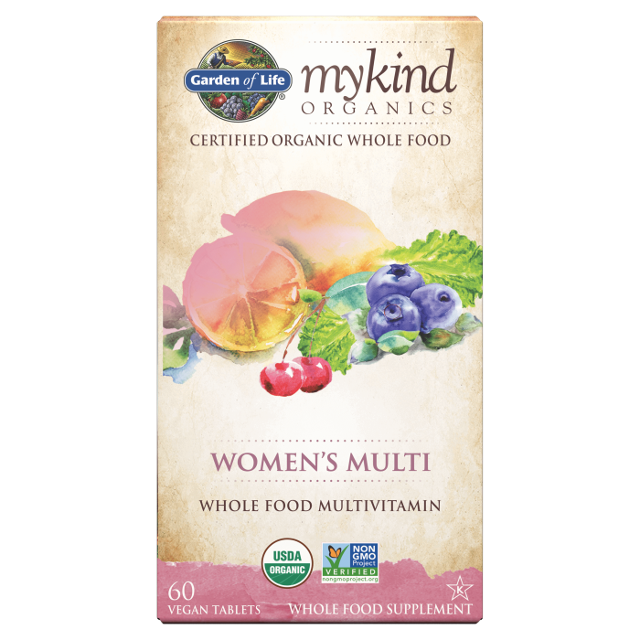 Garden of Life Organics Women's Multi, 60 Tablets