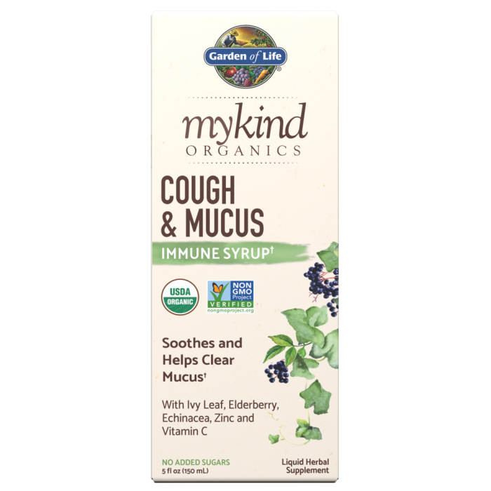 Garden of Life mykind Elderberry Cough and Mucus