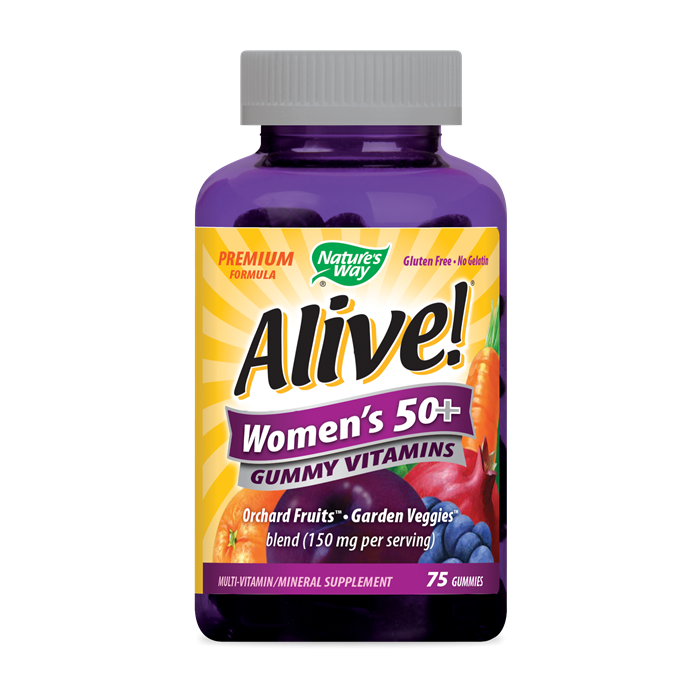 Nature's Way Alive! Women's 50+ Gummy Multi, 75 Gummies