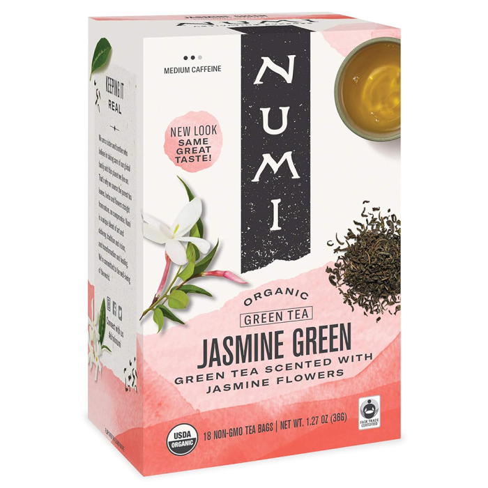 Numi Organic Jasmine Green - Front view