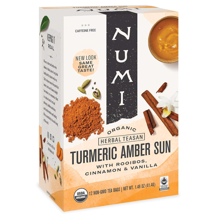 Numi Organic Tea Tumeric Amber Sun - Front view