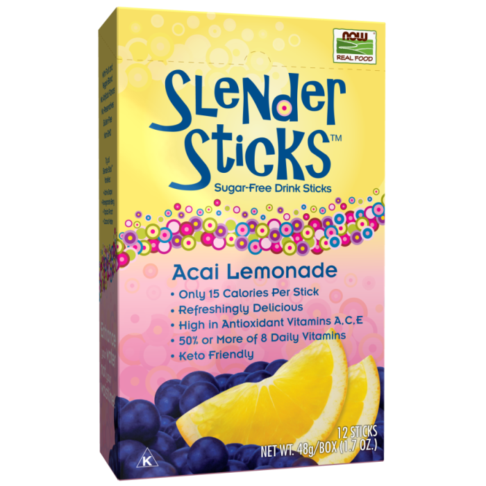 NOW Foods Acai Lemonade Slender Sticks™ - 12/Box