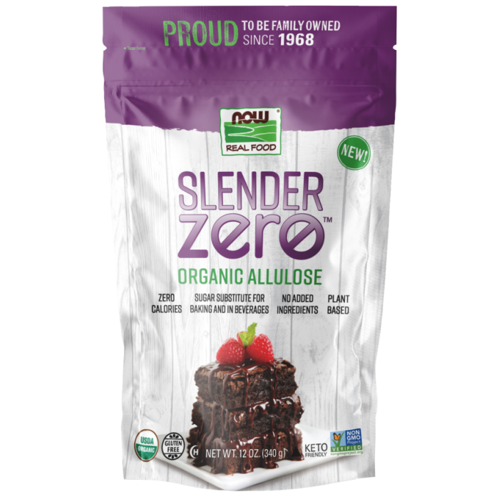 NOW Foods Slender Zero™ Allulose, Organic Powder - Front view