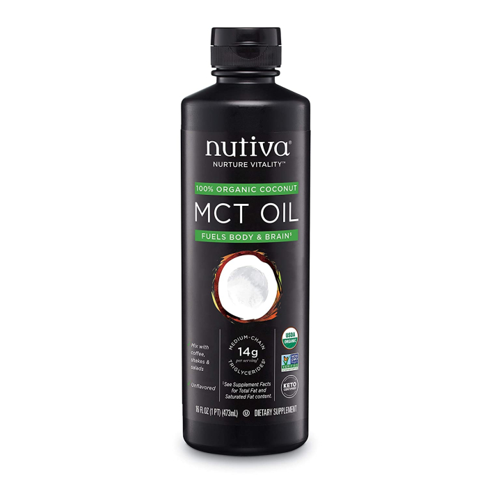 Nutiva Organic MCT Oil unflavored, 16 oz.