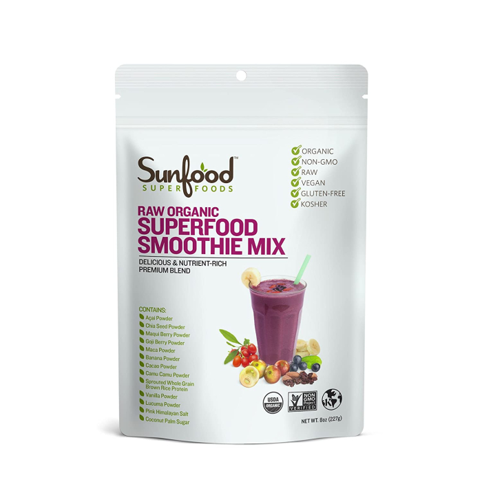 Sunfood Organic Superfood Smoothie Mix - Front view