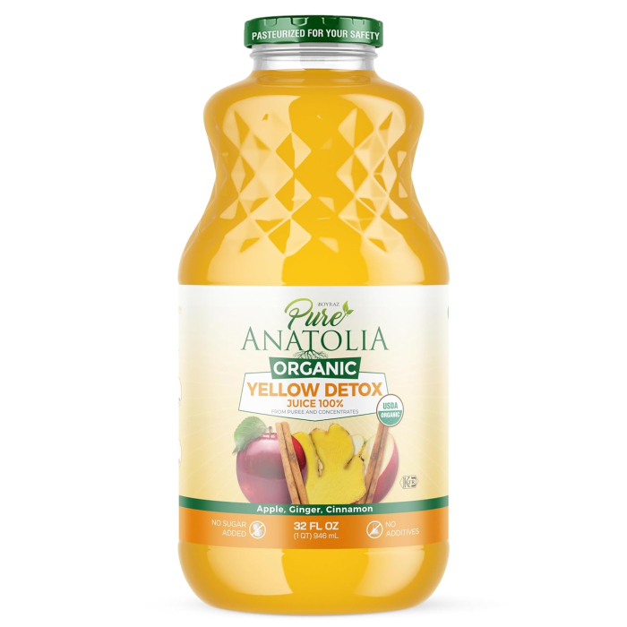 Pure Anatolia Organic Yellow Detox Juice, 32 oz.