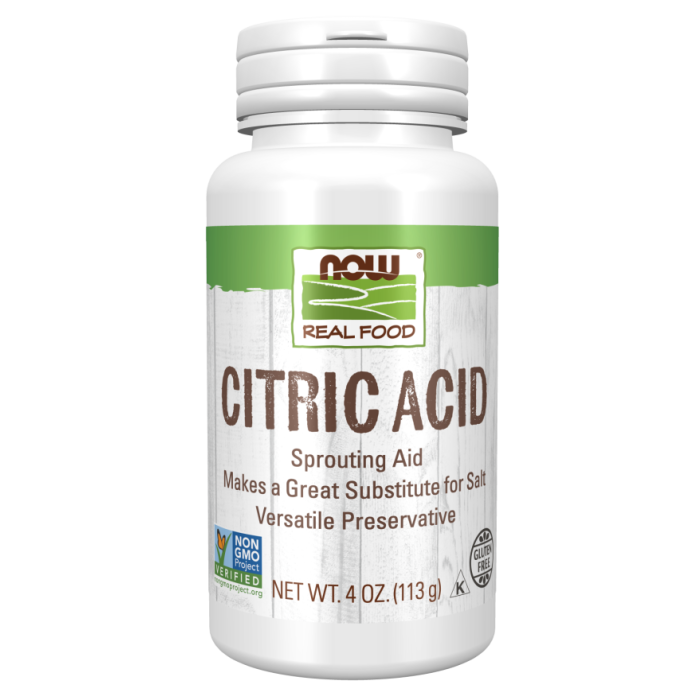 NOW Foods Citric Acid - 4 oz.