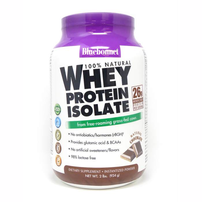 Bluebonnet Whey Protein Isolate Chocolate, 2 lbs.