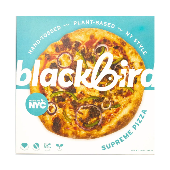 Blackbird Frozen Supreme Plant Based Pizza - Front view