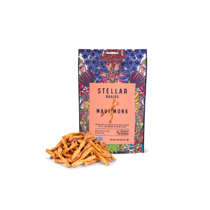 Stellar Pretzel Braids Snack Maui Monk - Front view