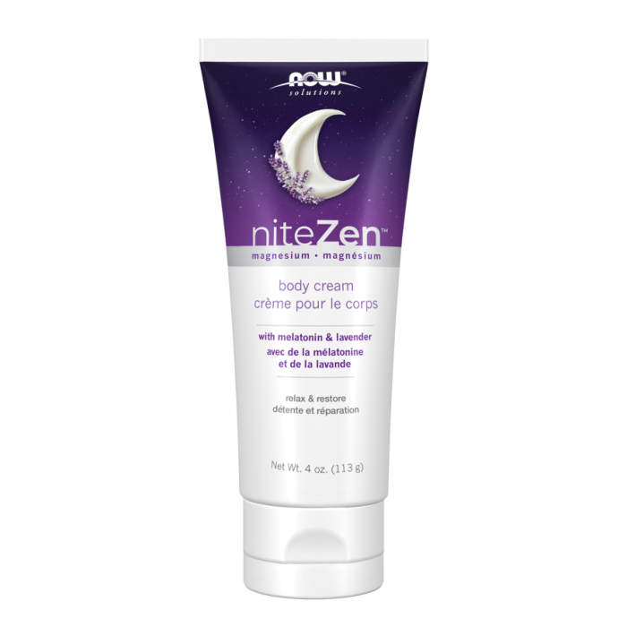 NOW Foods niteZen™ Magnesium Body Cream - 4 oz.