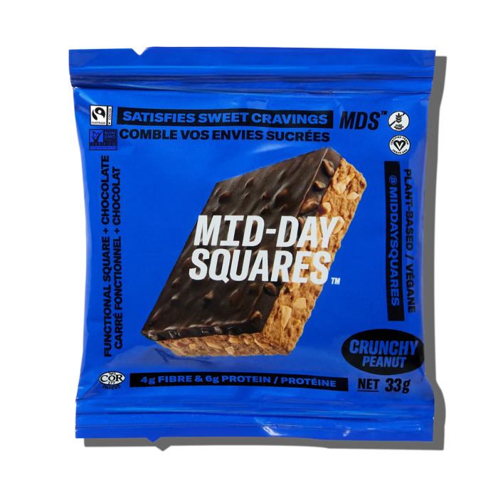 Mid-Day Squares Crunchy Peanut Bar - Front view
