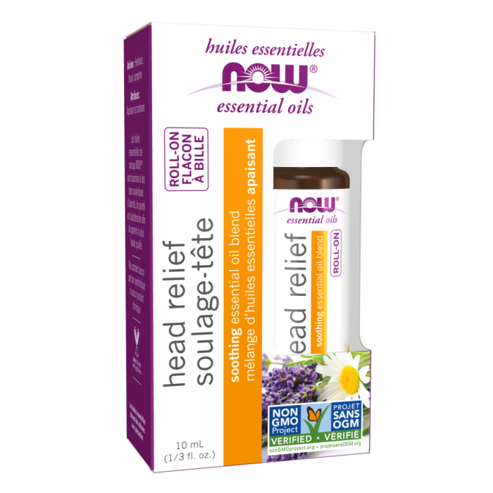 NOW Foods Head Relief Essential Oil Blend Roll-On - 10 mL