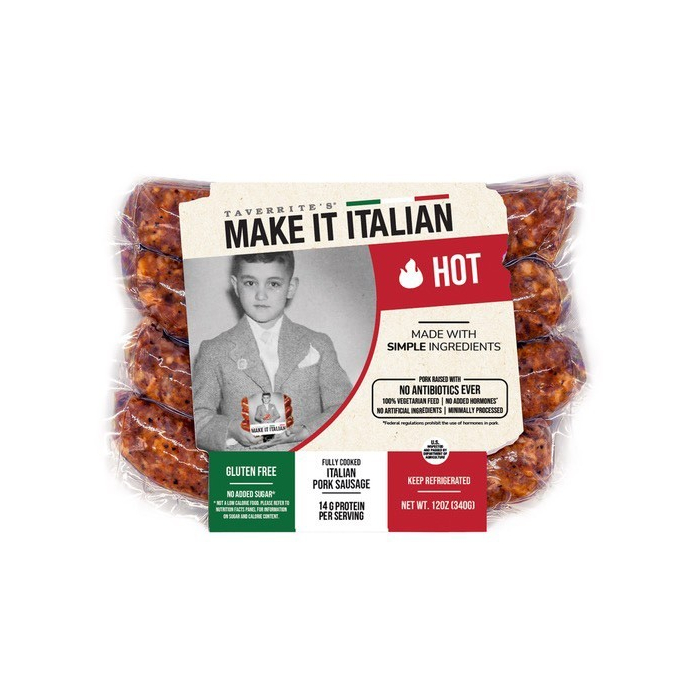 Make It Italian Hot Italian Pork Sausage, 12 oz.