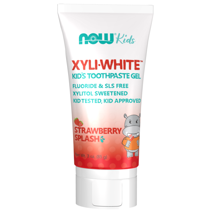 NOW Foods Xyliwhite™ Strawberry Splash Toothpaste Gel for Kids - 3 oz.