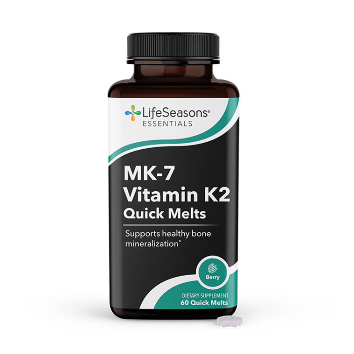 Lifeseasons MK-7 Vitamin K2 Quick Melts - Front view