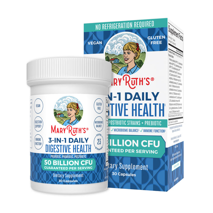 Mary Ruth's 3-in-1 Daily Digestive Health Probiotic - Front view