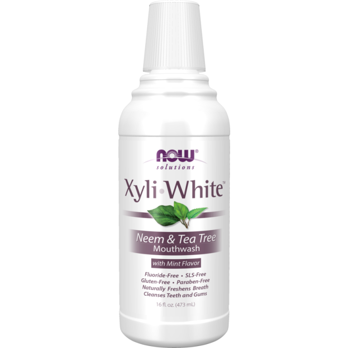 NOW Foods Xyliwhite™ Neem & Tea Tree Mouthwash - 16 oz.
