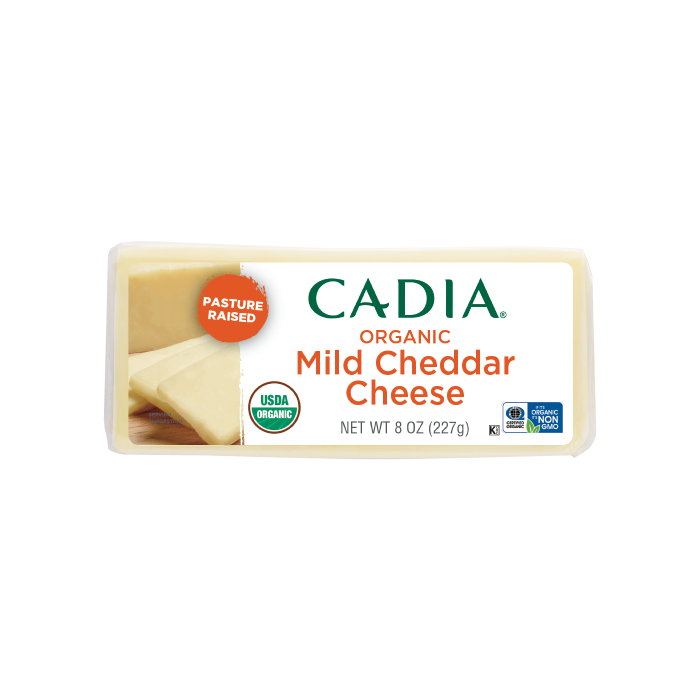 Cadia Mild Cheddar Cheese Bar - Front view