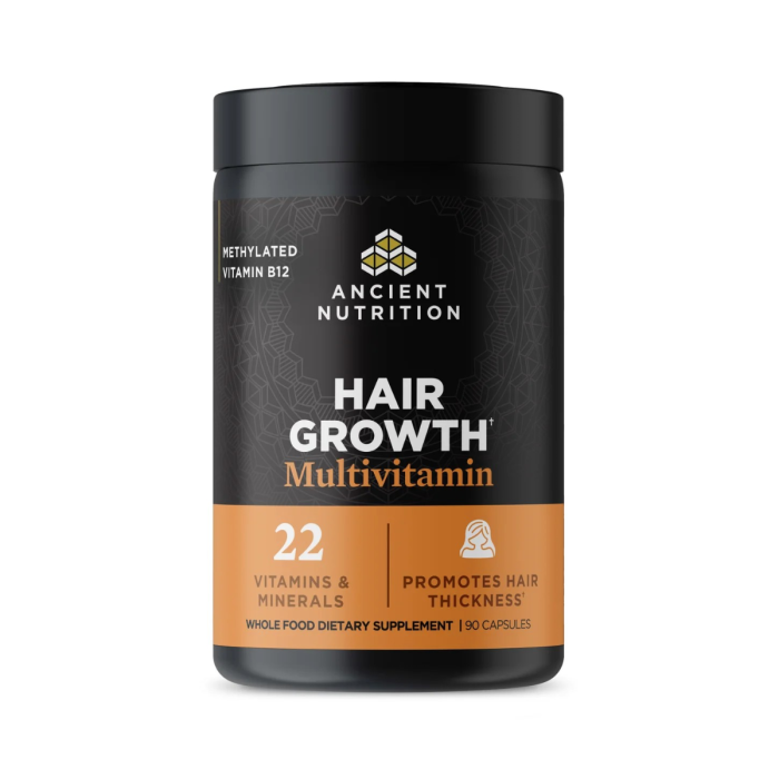 Ancient Nutrition Hair Growth Multivitamin - Front view