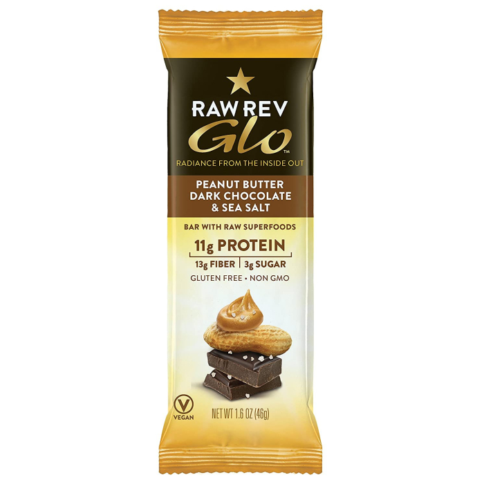 Raw Rev Glo Peanut Butter, Dark Chocolate & Sea Salt Bar