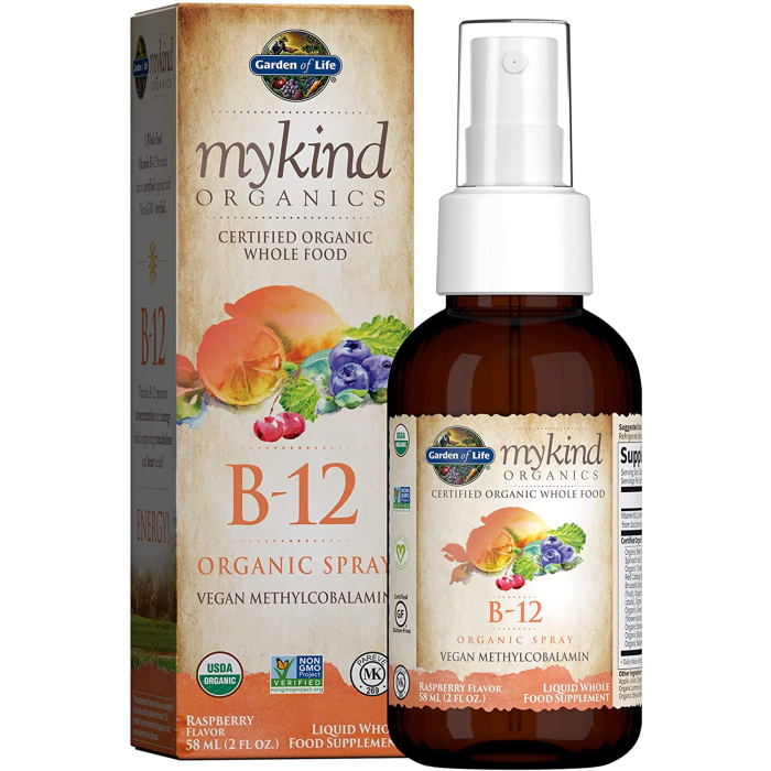 Garden of Life Organics B-12 Organic Spray, Raspberry Flavor, 2 fl. oz.