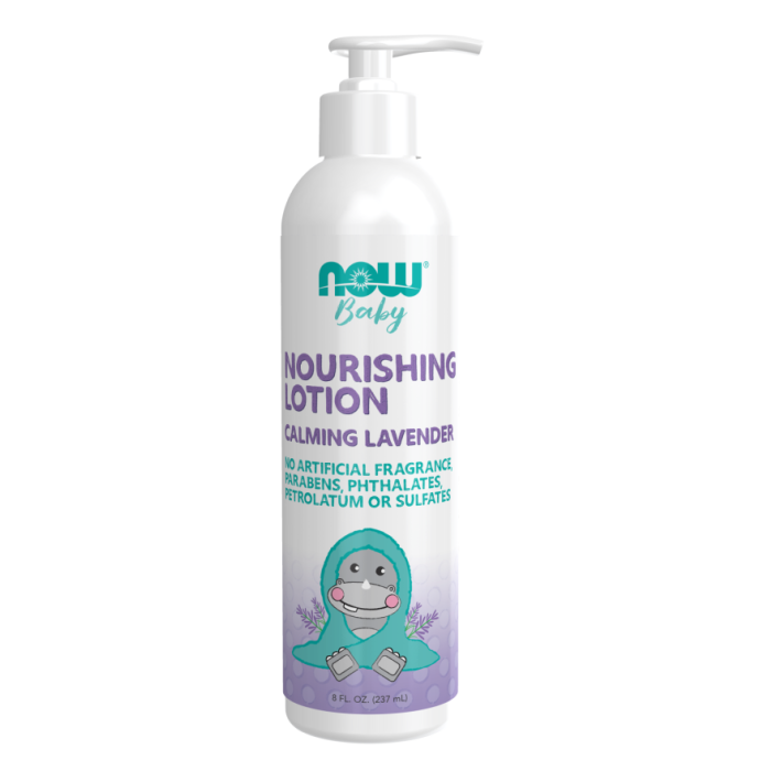 NOW Foods Nourishing Baby Lotion, Calming Lavender - Front view