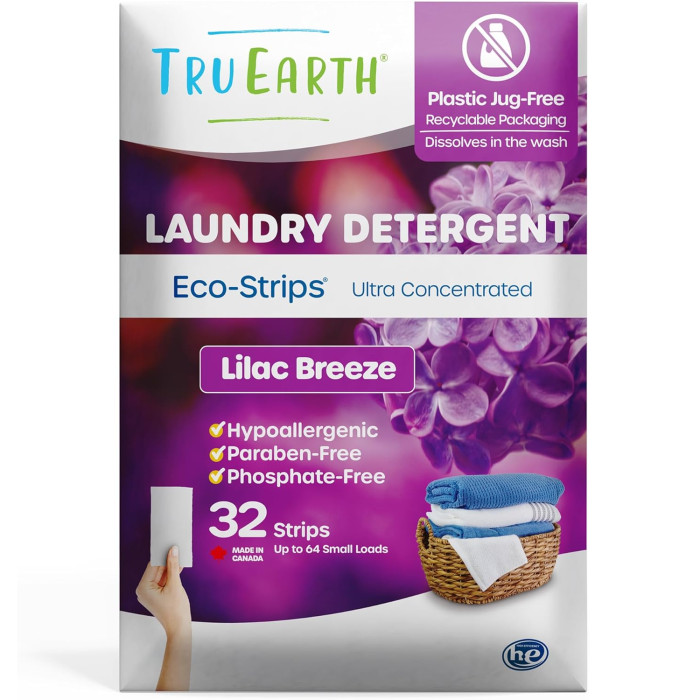 Tru Earth Eco-strips Laundry Detergent Lilac Breeze - Front view