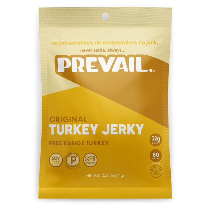 Prevail Original Turkey Jerky - Front view