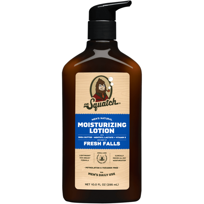 Dr. Squatch Fresh Falls Moisturizing Lotion - Front view