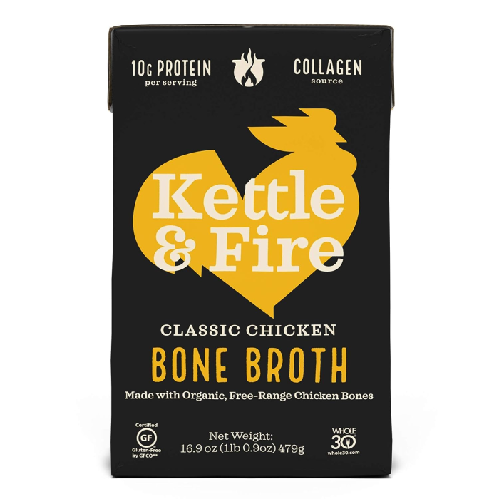 Kettle & Fire Organic Chicken Bone Broth - Front view