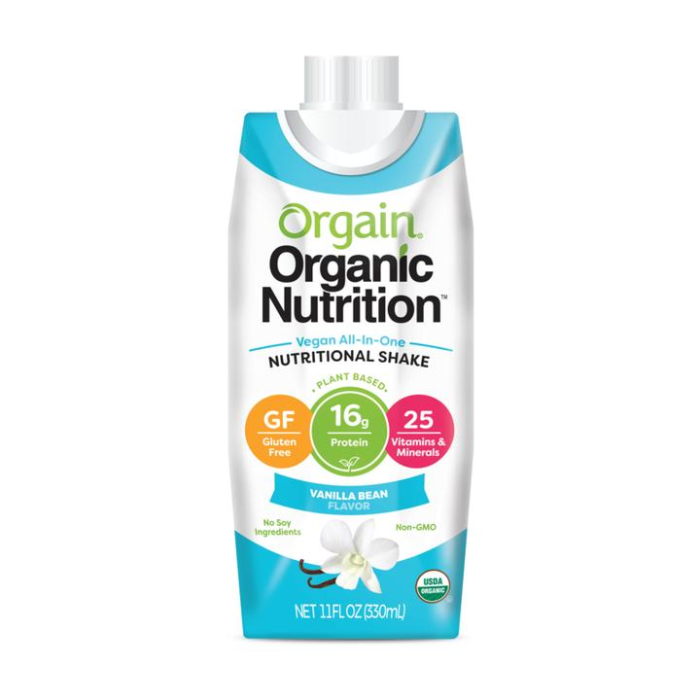 Orgain Vegan Organic Nutrition Shake, Vanilla Bean