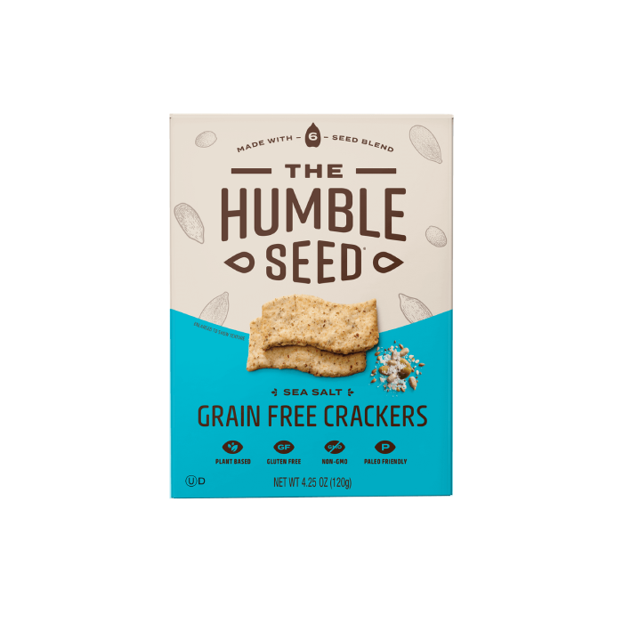 Humble Seed Grain Free Crackers Sea Salt - Front view