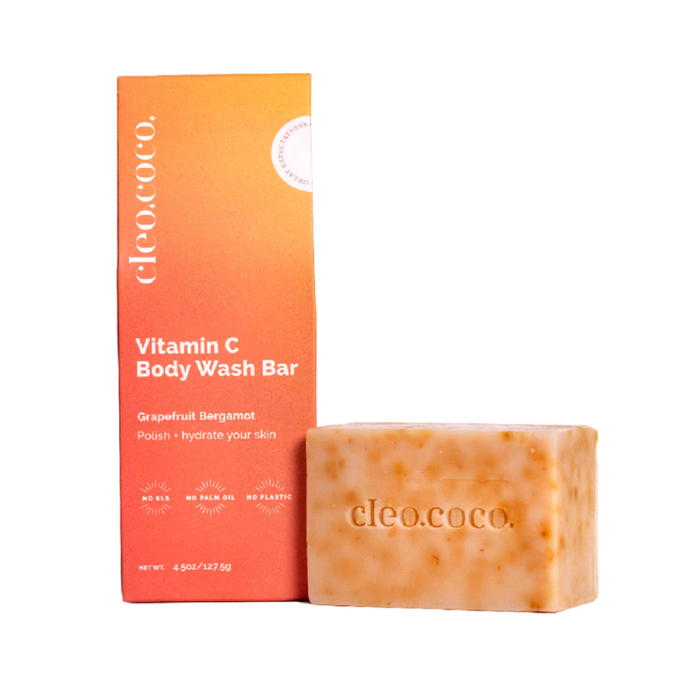 Cleo+Coco Vitamin C Body Wash Bar - Front view