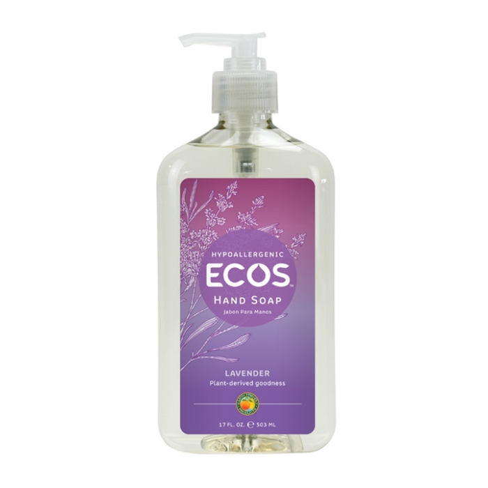 ECOS Hypoallergenic Lavender Hand Soap, 17 fl. oz.