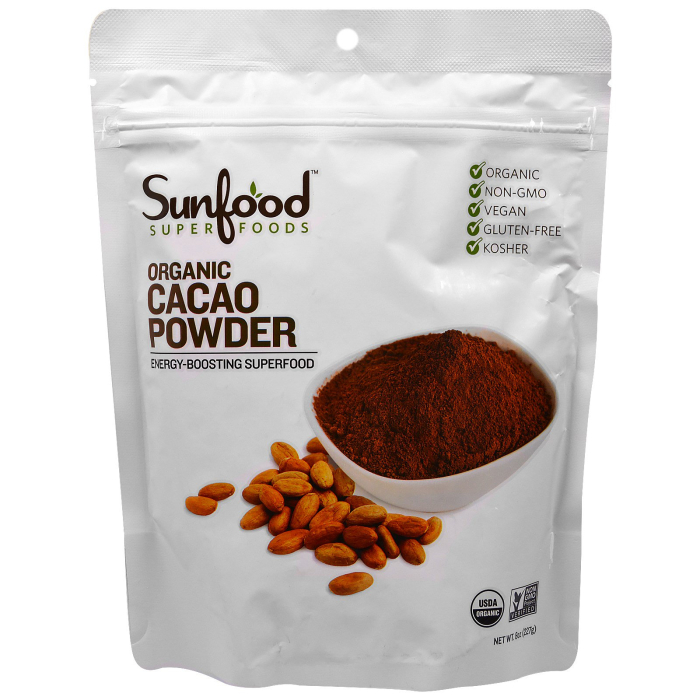 Sunfood Organic Cacao Powder, 8 oz.