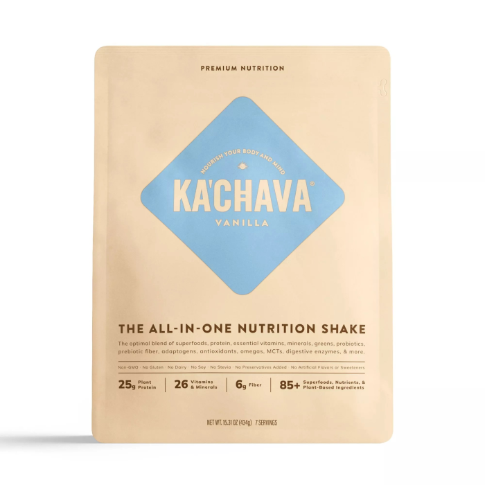 Ka'Chava All-In-One Nutrition Vanilla Shake - Front view