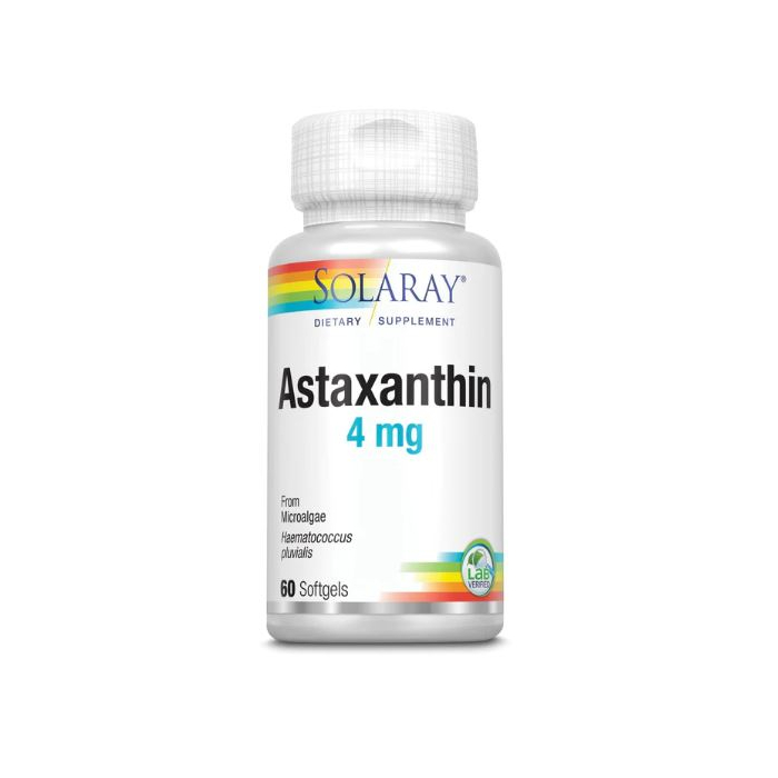 Solaray Astaxanthin, 4mg, 60 Softgels